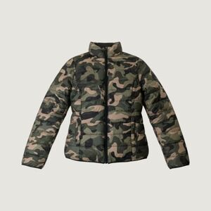Cisono Reversible Camo Puffer Jacket S Black Camo Lightweight Utility Streetwear